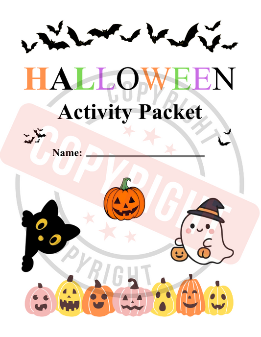 Activity Packet for Children [Printable PDF] [12 Interactive Pages