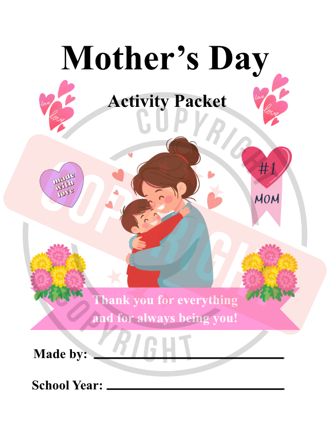 Mother's Day Activity Packet for Elementary-Aged Children [Printable PDF] [14 Interactive Pages
