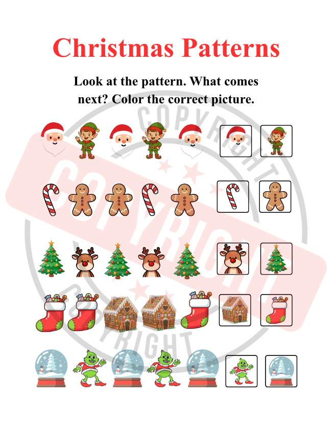 Christmas Activity Packet for Elementary-Aged Children [Printable PDF] [15 Interactive Pages]