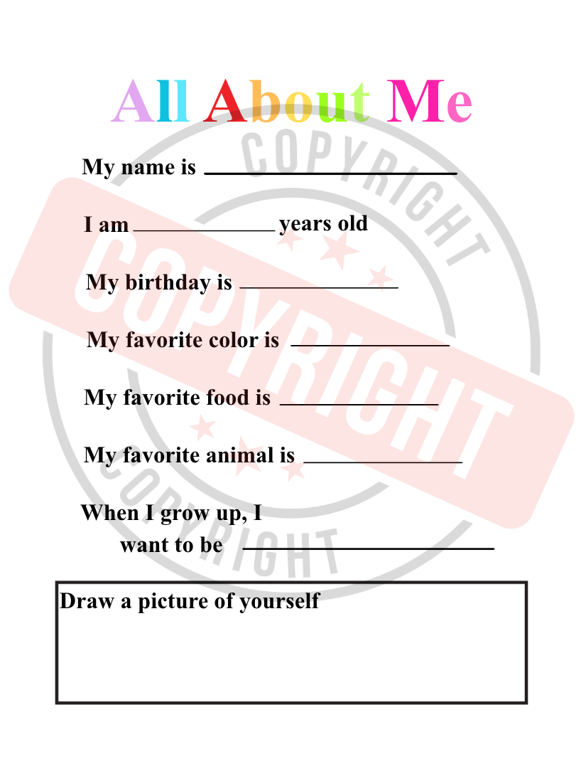 Kindergarten First Day of School Activity Packet [Printable PDF] [10 Interactive Pages]