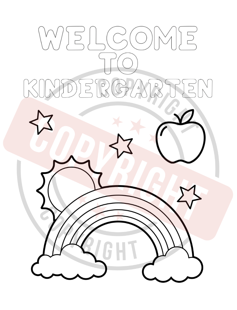Kindergarten First Day of School Activity Packet [Printable PDF] [10 Interactive Pages]