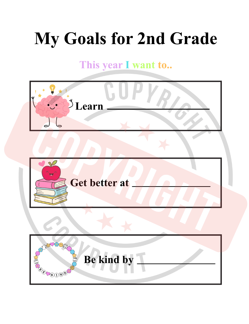 2nd Grade First Day of School Activity Packet [Printable PDF] [13 Interactive Pages]