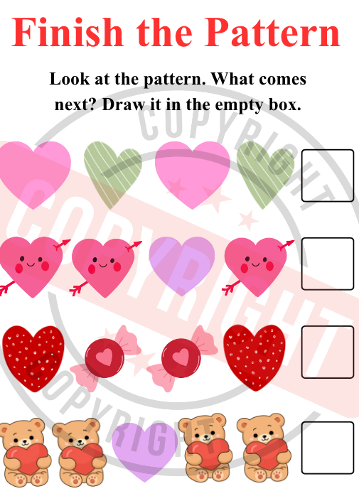 Valentine's Day Activity Packet for Elementary-Aged Children [Printable PDF] [12 Interactive Pages] (Copy)